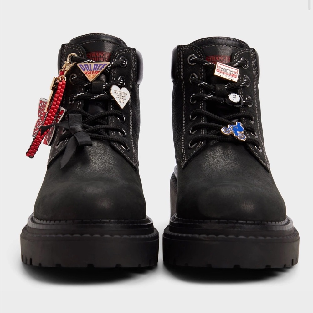 Stranger Things x Aldo Black Boots, size 8